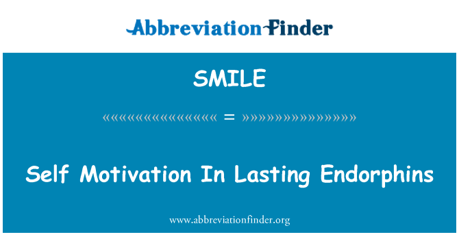 SMILE: Vlastní motivace v trvající endorfinů