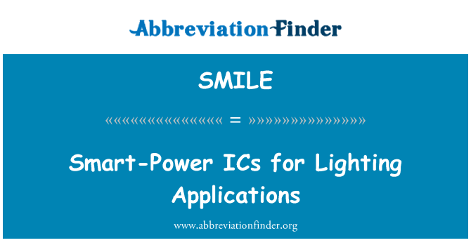 SMILE: Akıllı güç ICS için aydınlatma uygulamaları