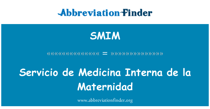 SMIM: Servicio de Medicina livsvarig de la Maternidad