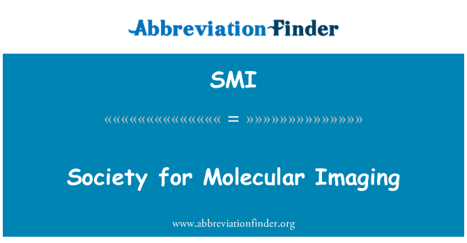 SMI: Общество за молекулярно изображение