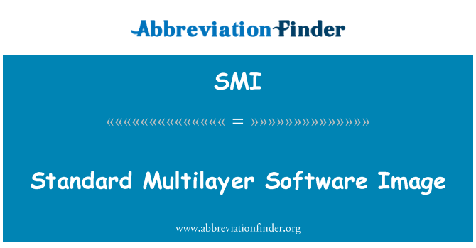 SMI: Стандартное программное обеспечение многослойного изображения