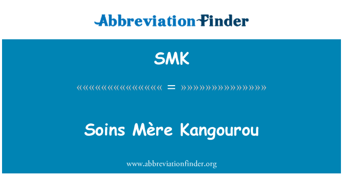 SMK: Soins mere Kangourou