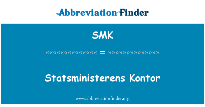 SMK: Statsministerens Kontor