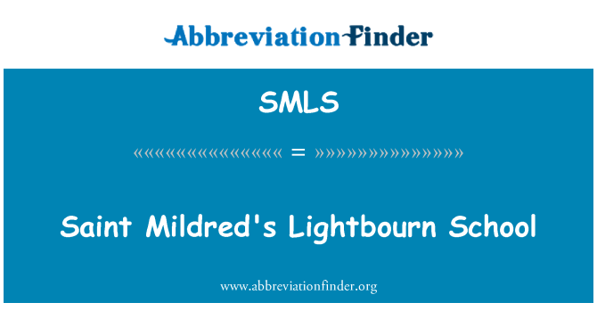 SMLS: L-iskola Lightbourn tal-Saint Mildred