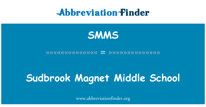 SMMS: Sudbrook Magnet Middle School