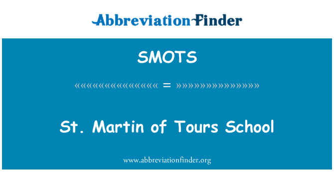 SMOTS: St. Martin of Tours School