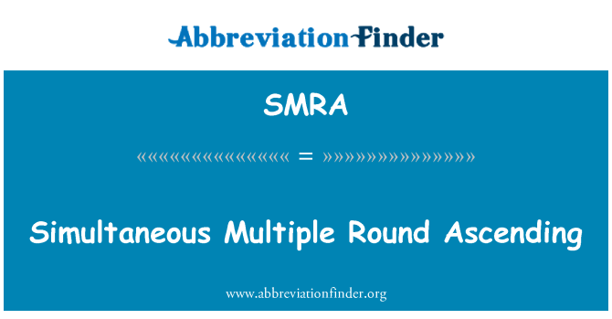 SMRA: متعددة متزامنة جولة تصاعدي