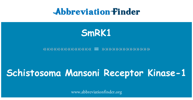 SmRK1: Schistosoma Mansoni Récepteurs Kinase-1
