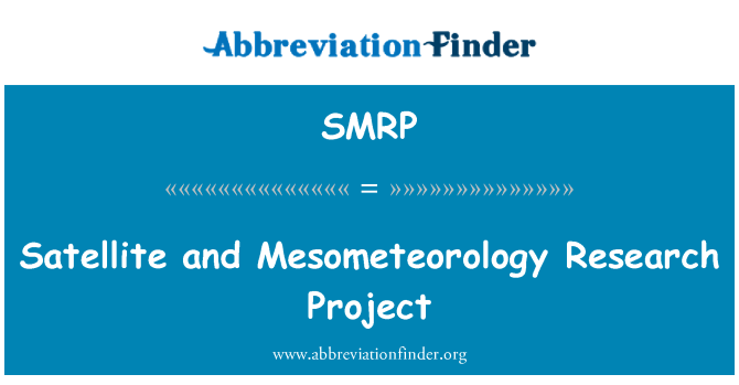 SMRP: Сателитни и Mesometeorology изследователски проект
