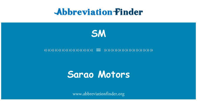 SM: Sarao motè