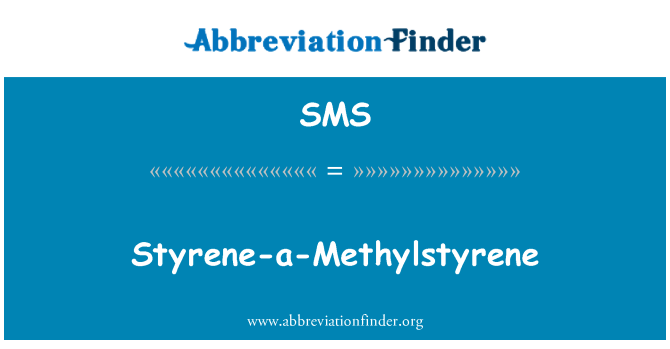 SMS: สไตรีนอเป็น Methylstyrene