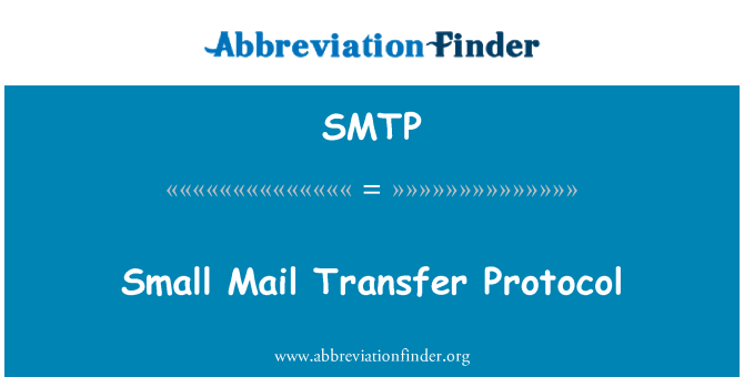 SMTP: Protocol Trosglwyddo post bach