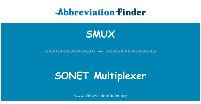 SMUX: SONET multipleksor