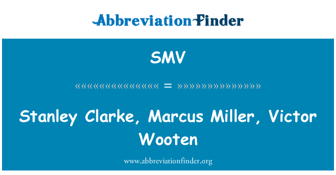 SMV: Stanley Clarke, Marcus Miller, Victor Wooten