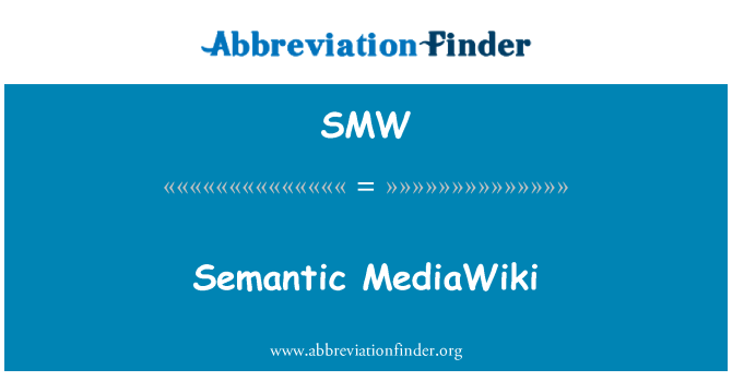 SMW: Semantic MediaWiki