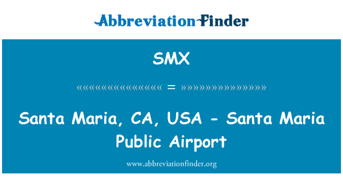 SMX: Santa Maria, CA, USA - Santa Maria Public lufthavn