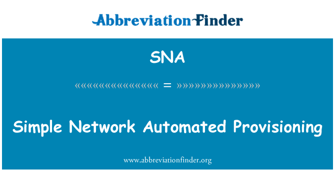 SNA: Senp rezo Automatique du