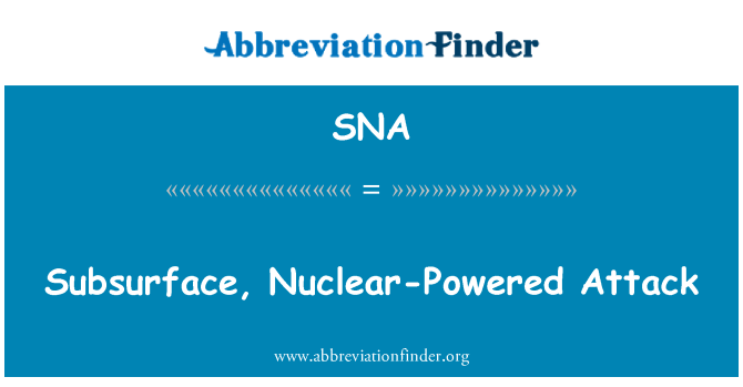 SNA: Подземные, атомная атака