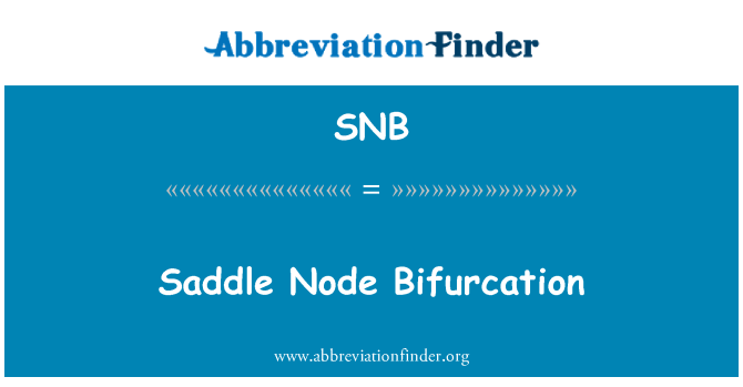 SNB: Pelana Node bifurkasi