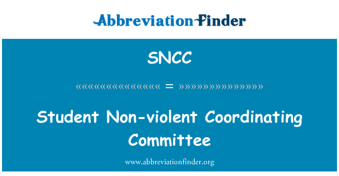 SNCC: 學生非暴力協調委員會