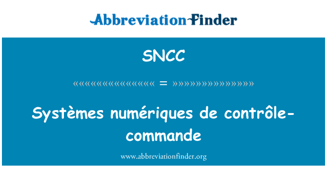 SNCC: Systèmes numériques דה contrôle-commande...