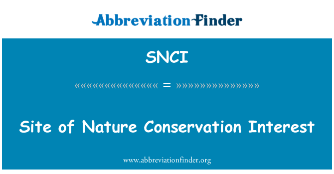 SNCI: 自然保育价值的网站