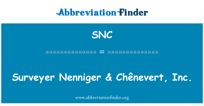 SNC: Smed Nenniger & Chênevert, Inc.