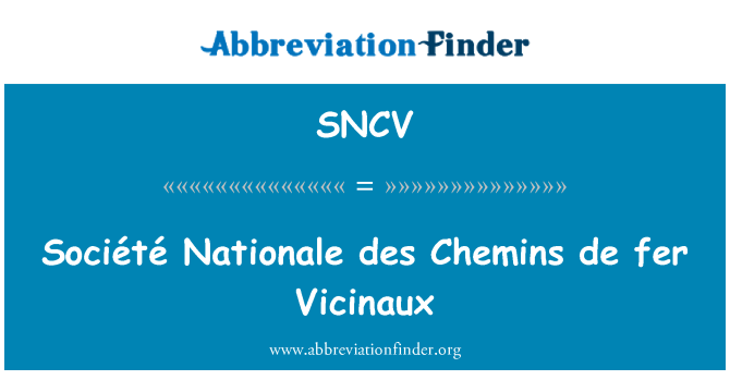 SNCV: Société Nationale des Chemins de Fer Vicinaux