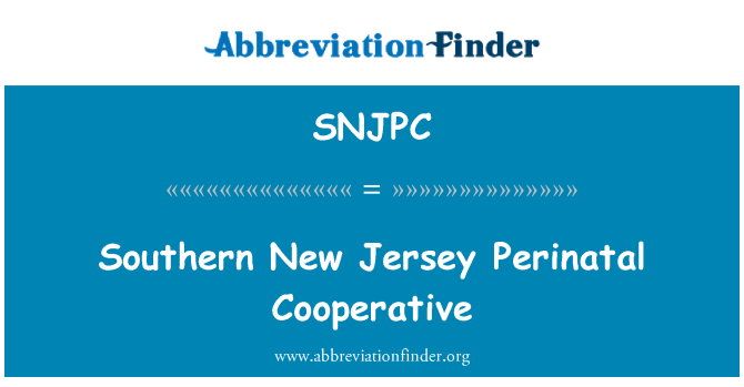 SNJPC: Southern New Jersey Perinatal Cooperative