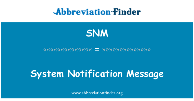 SNM: Sistem pemberitahuan mesej