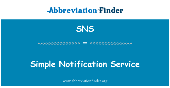 SNS: Dịch vụ thông báo đơn giản
