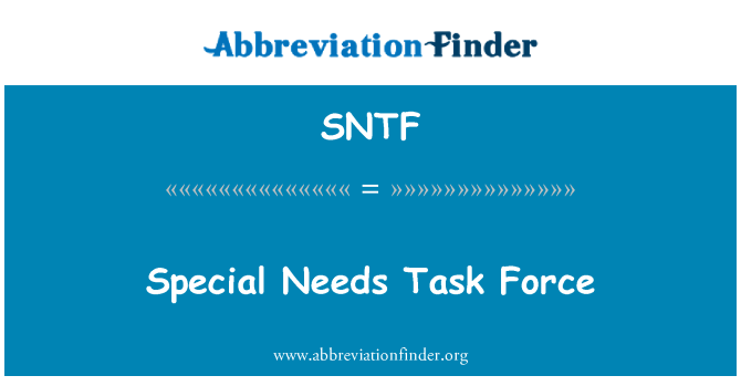 SNTF: Special Needs Task Force