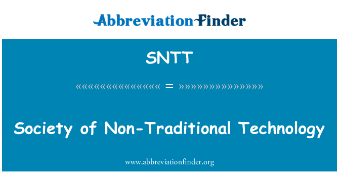 SNTT: Společnost Non tradiční technologie