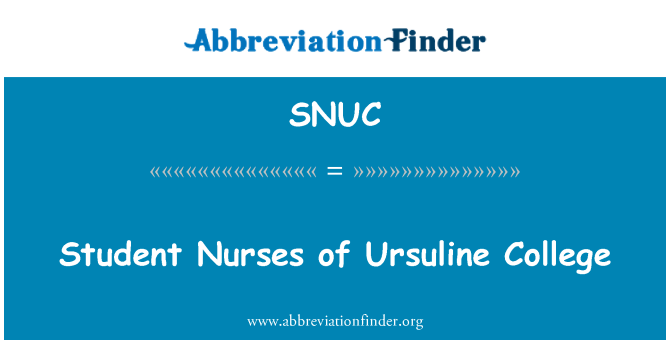 SNUC: Perawat mahasiswa Ursuline College