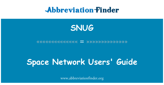 SNUG: Uporabniki omrežja prostor vodnik