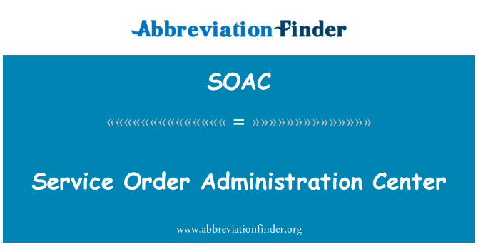 SOAC: U nalogu uprave centar