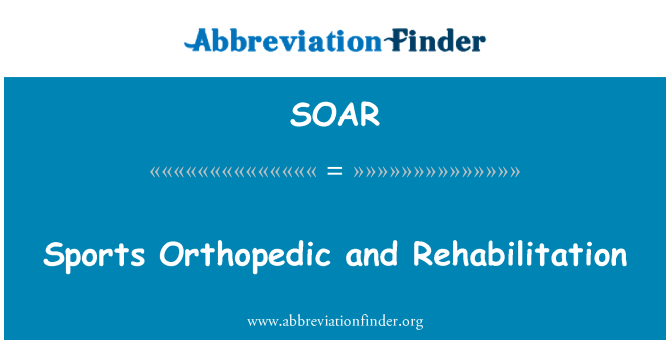 SOAR: Olahraga ortopedi dan rehabilitasi