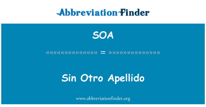 SOA: Αμαρτία άλλο Apellido