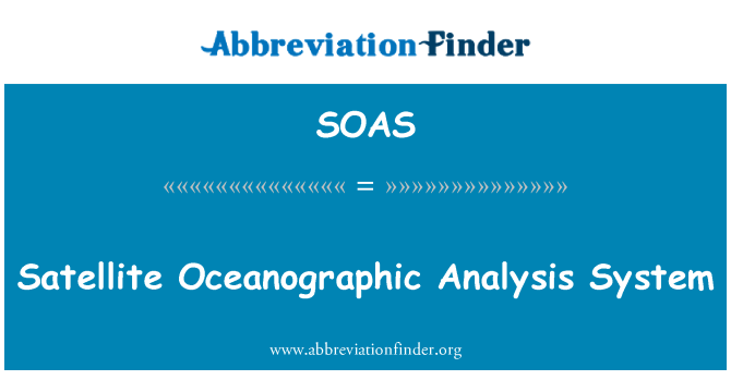SOAS: Sistema de análisis oceanográficos de satélite