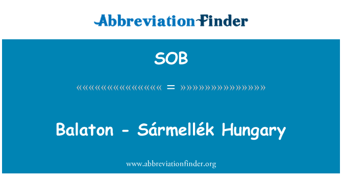 SOB: Balaton - Sármellék Ungari