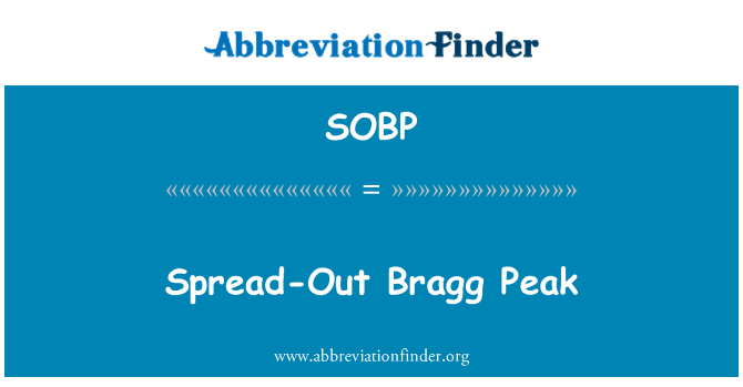 SOBP: Peak Bragg gaye-deyò