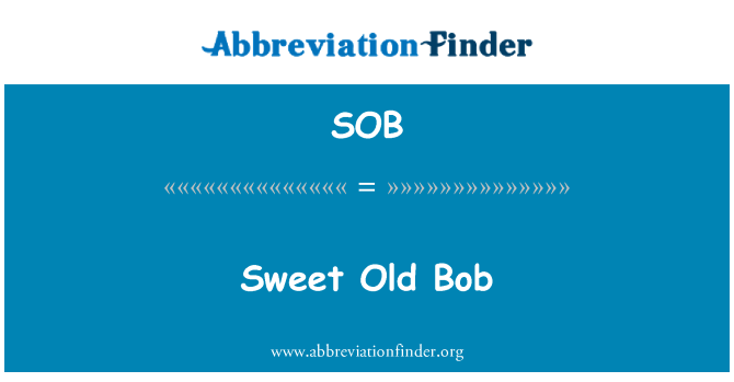 SOB: Tatlı yaşlı Bob