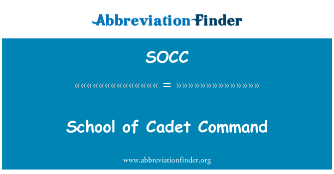 SOCC: Lekòl kòmand Cadet