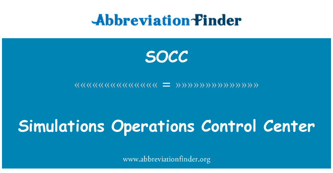 SOCC: Sant de kontwòl simulations operasyon yo