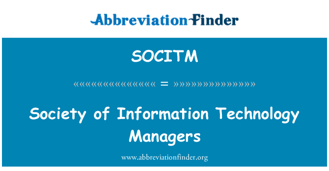SOCITM: Xã hội của quản lý công nghệ thông tin