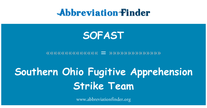 SOFAST: O Southern Ohio apreensão fugitivo Strike Team