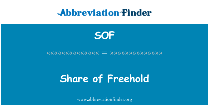 SOF: Andel av Freehold