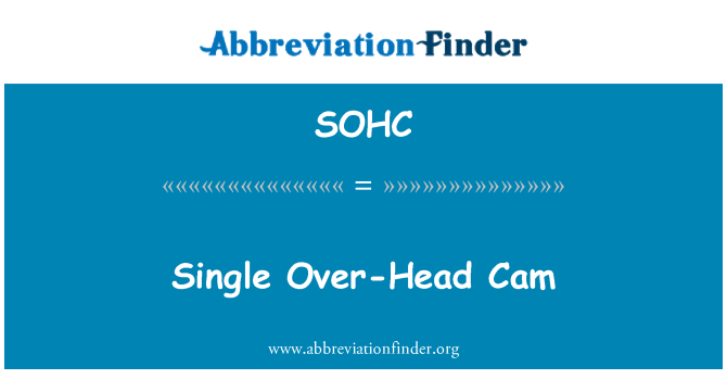 SOHC: Enkelt over-Head Cam