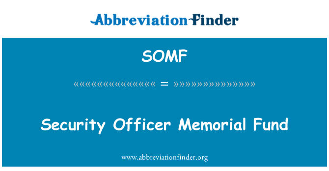 SOMF: Ofisye sekirite ke Memorial fon an