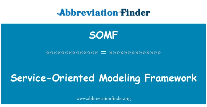 SOMF: Service-Oriented Modeling Framework